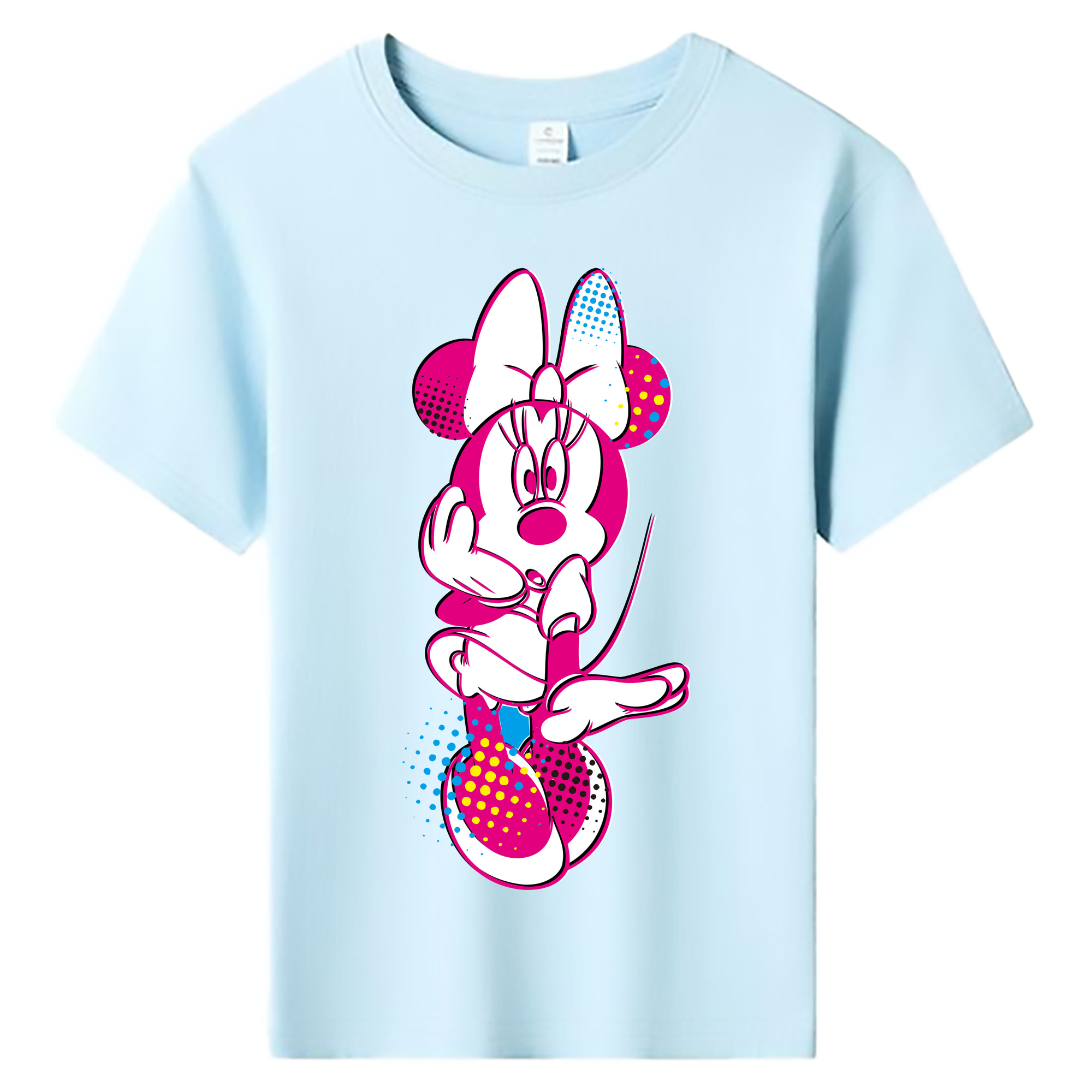 ミッキーマウス Mickey Mouse 綿100％キッズTシャツ（フロントプリント）